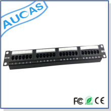 Cat6 Wallmount Rackmount / Keystone Snap-In leere Patch-Panel / snagless geschirmte Kabel-Management